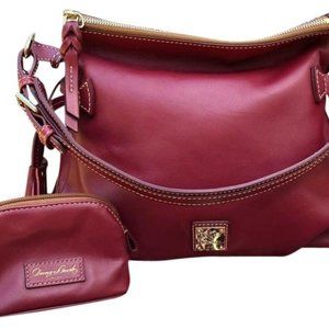 Dooney & Bourke Teagan Mulberry Smooth Leather Hobo Bag - New With Tags
